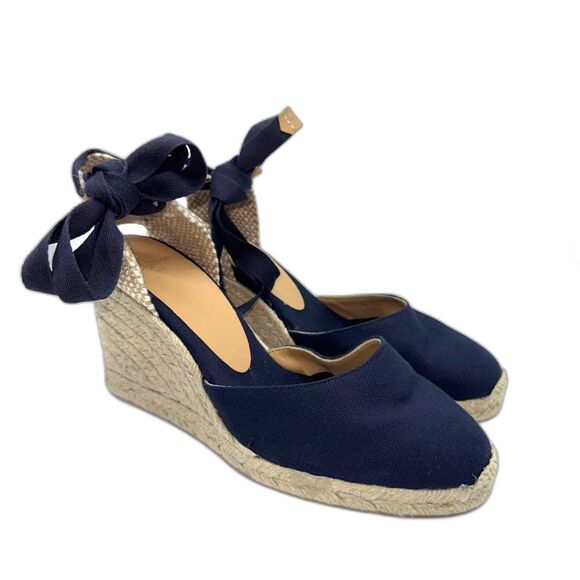 Castaner Carina Wedge Espadrille - Navy 38/7 - Picture 2 of 13